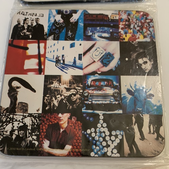 U2 Coaster Set collectible New - Picture 4 of 9